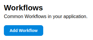 Add Workflow Button